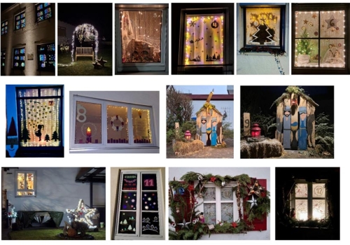 Adventsfenster Collage